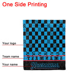 custom ultra-soft micro fleece blanket black-light blue