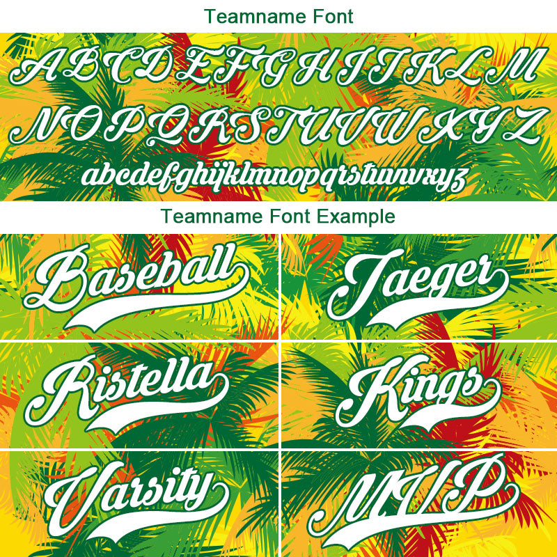 custom full print design authentic tropical palm baseball jersey