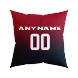 Custom Football Throw Pillow for Men Women Boy Gift Printed Your Personalized Name Number Navy&Red&White