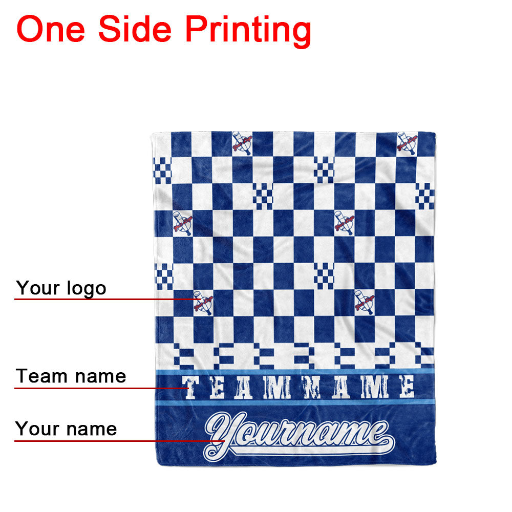 custom ultra-soft micro fleece blanket royal-white