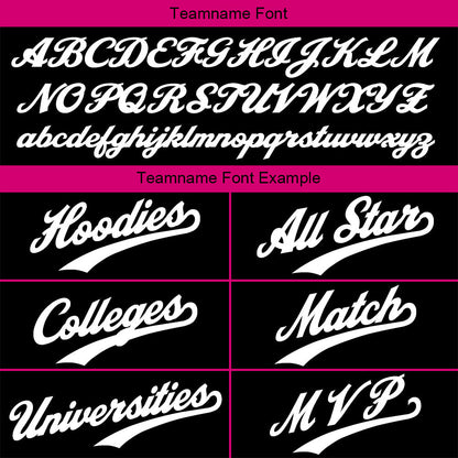 Custom Sweatshirt Hoodie For Men Women Girl Boy Print Your Logo Name Number Pink-Black-White