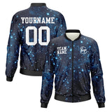 Custom Long Sleeve Windbreaker Jackets Uniform Printed Your Logo Name Number Starry Sky