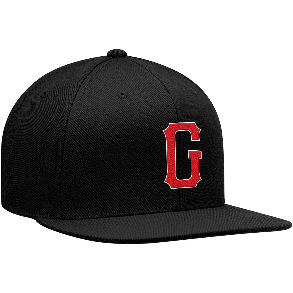 custom authentic hat black-red-white