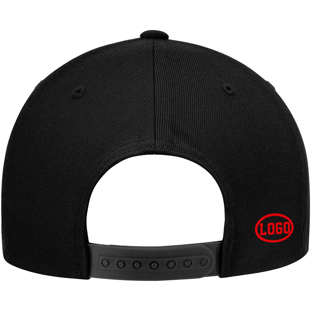 custom authentic hat black-red-white
