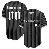 custom full print design authentic stripe baseball jersey