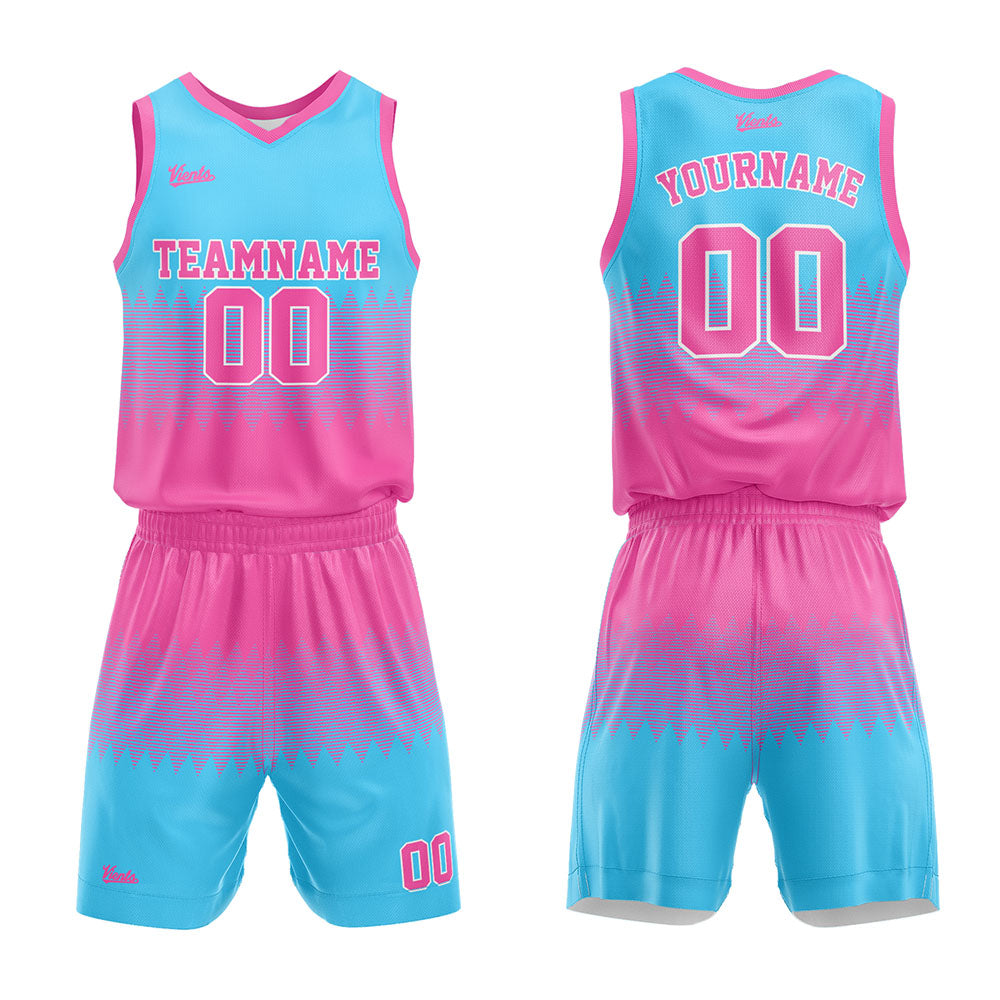 Proverbs 3 Basketball Jersey (Pink/Blue) – Blessed Boys Ent