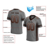 team custom authentic drift fashion football jersey brown-orange mesh