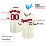 customized authentic baseball jersey gray-red-white mesh