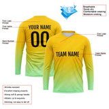 Custom Basketball Soccer Football Shooting Long T-Shirt for Adults and Kids Yellow