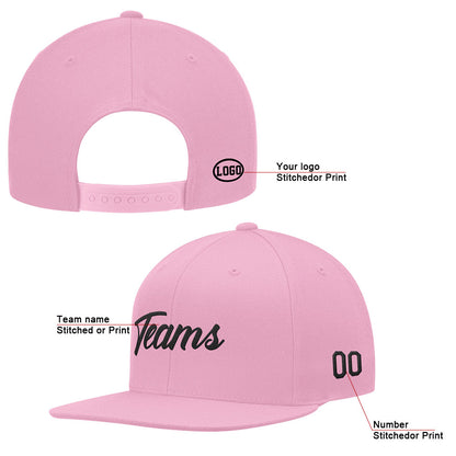 custom authentic hat pink-black