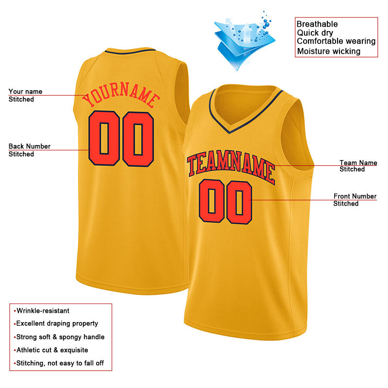 custom authentic  basketball jersey white-yellow-royal-red
