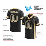 custom authentic drift fashion football jersey black-gold mesh