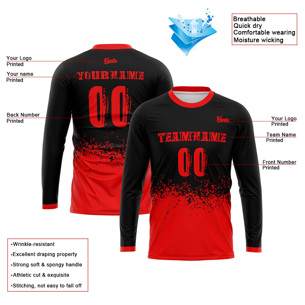 long sleeve basketball soccer football shooting shirt for adults and kids