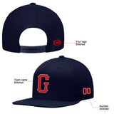 custom authentic hat navy-red-white