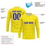 Custom Basketball Soccer Football Shooting Long T-Shirt for Adults and Kids Yellow