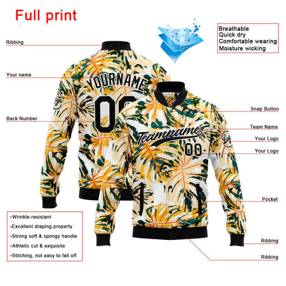 Personalized Custom Men's Jacket Customize Your Team Name, Logo, and Number