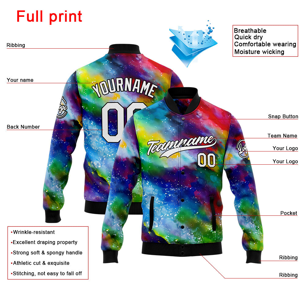 Personalized Custom Men's Jacket Customize Your Team Name, Logo, and N ...