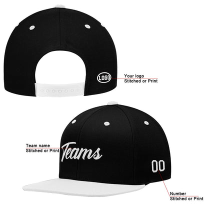 custom authentic hat black-white