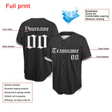 custom full print design authentic stripe baseball jersey