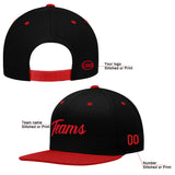custom authentic hat black-red