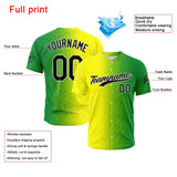 Custom Full Print Design Baseball Jersey Yellow-Green