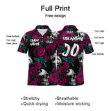 Custom Football Polo Shirts  Add Your Unique Logo/Name/Number Rose