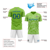 custom soccer uniform jersey kids adults personalized set jersey shirt green