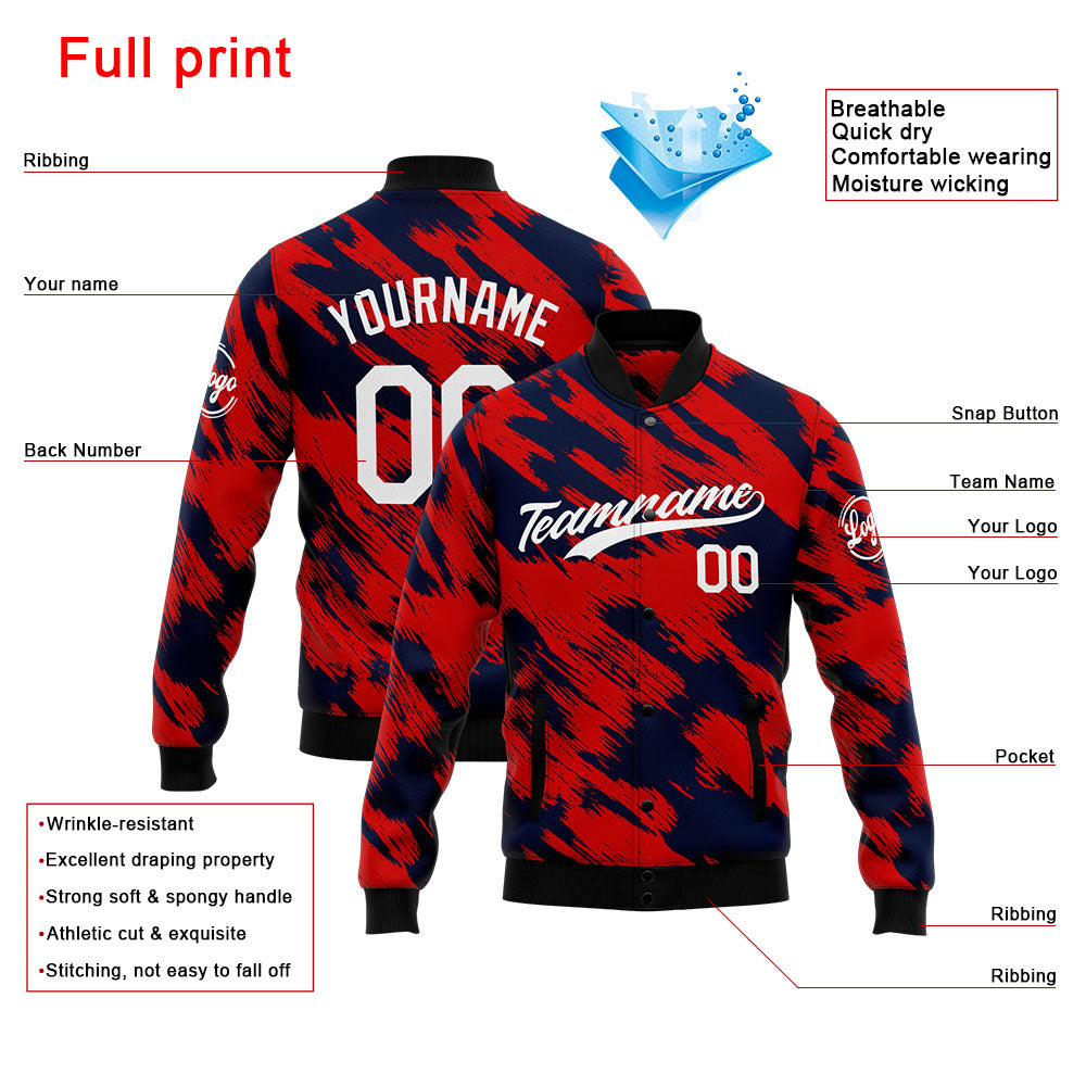 Personalized Custom Men's Jacket Customize Your Team Name, Logo, and N ...