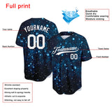 custom full print design authentic starry sky baseball jersey