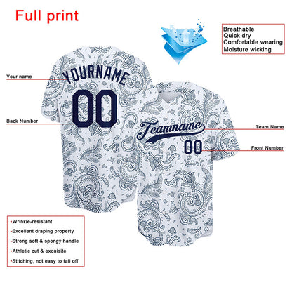 custom full print design authentic bandanna baseball jersey