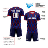 custom soccer uniform jersey kids adults personalized set jersey shirt blue-red