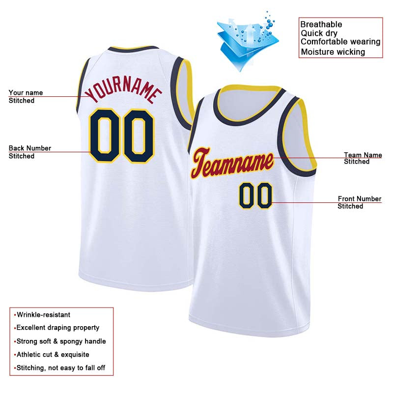 Custom Authentic Basketball Jersey White-Light Blue-Light Gray – Vients