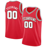 custom authentic  basketball jersey red-white-green