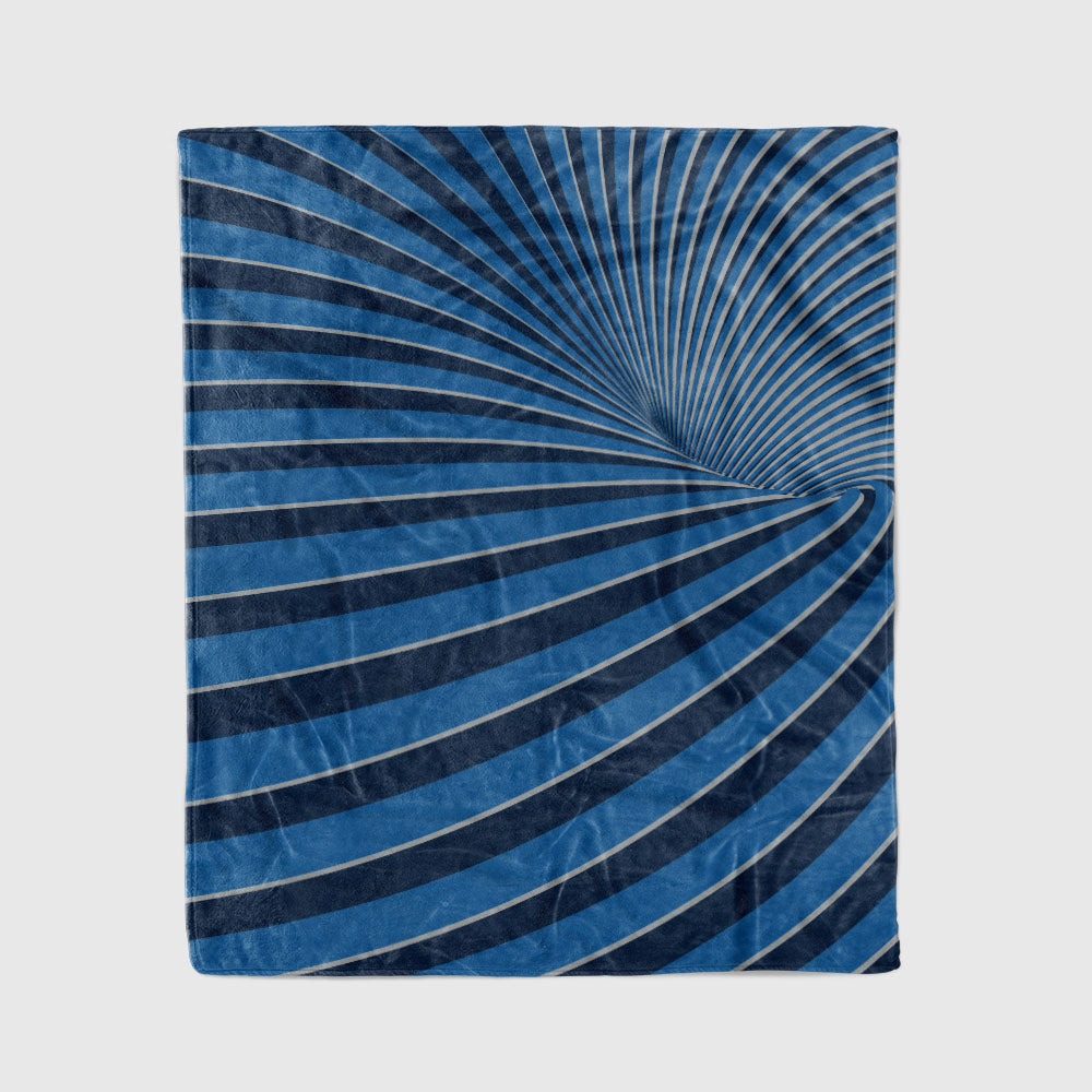 custom ultra-soft micro fleece blanket navy-blue