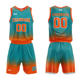 custom basketball suit for adults and kids  personalized jersey teal