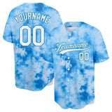 Custom Full Print Design Tie-Dyed Baseball Jersey