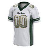 custom authentic drift fashion football jersey white-green mesh
