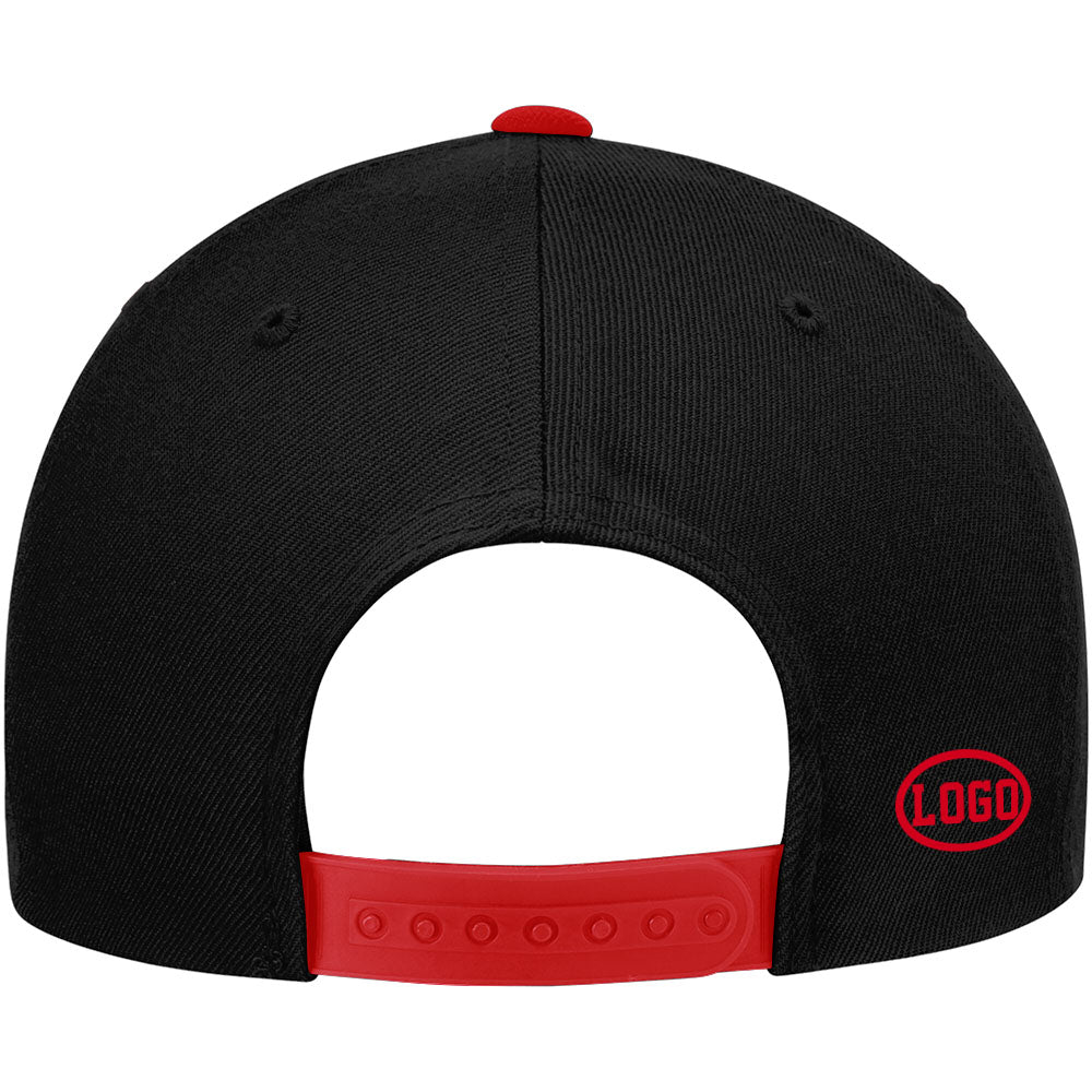 custom authentic hat black-red-white