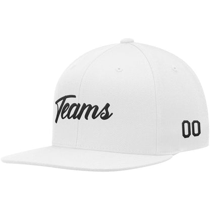 custom authentic hat white-black