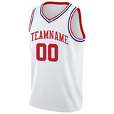 custom authentic  basketball jersey white-red-royal