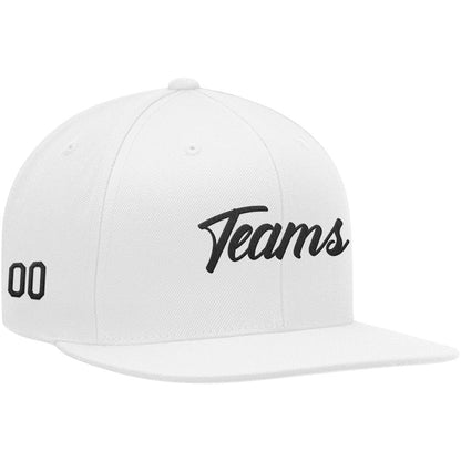 custom authentic hat white-black