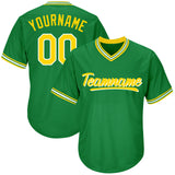 custom baseball jersey shirt kelly green-yellow default title