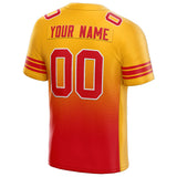 custom authentic gradient fashion football jersey yellow-red-white