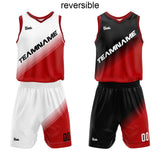 custom reversible basketball suit for adults and kids  personalized jersey white