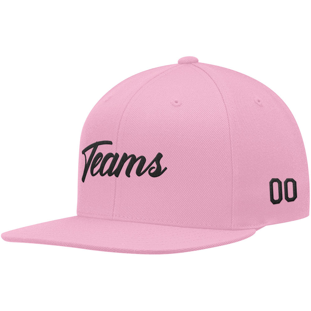 custom authentic hat pink-black