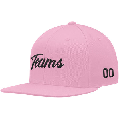 custom authentic hat pink-black