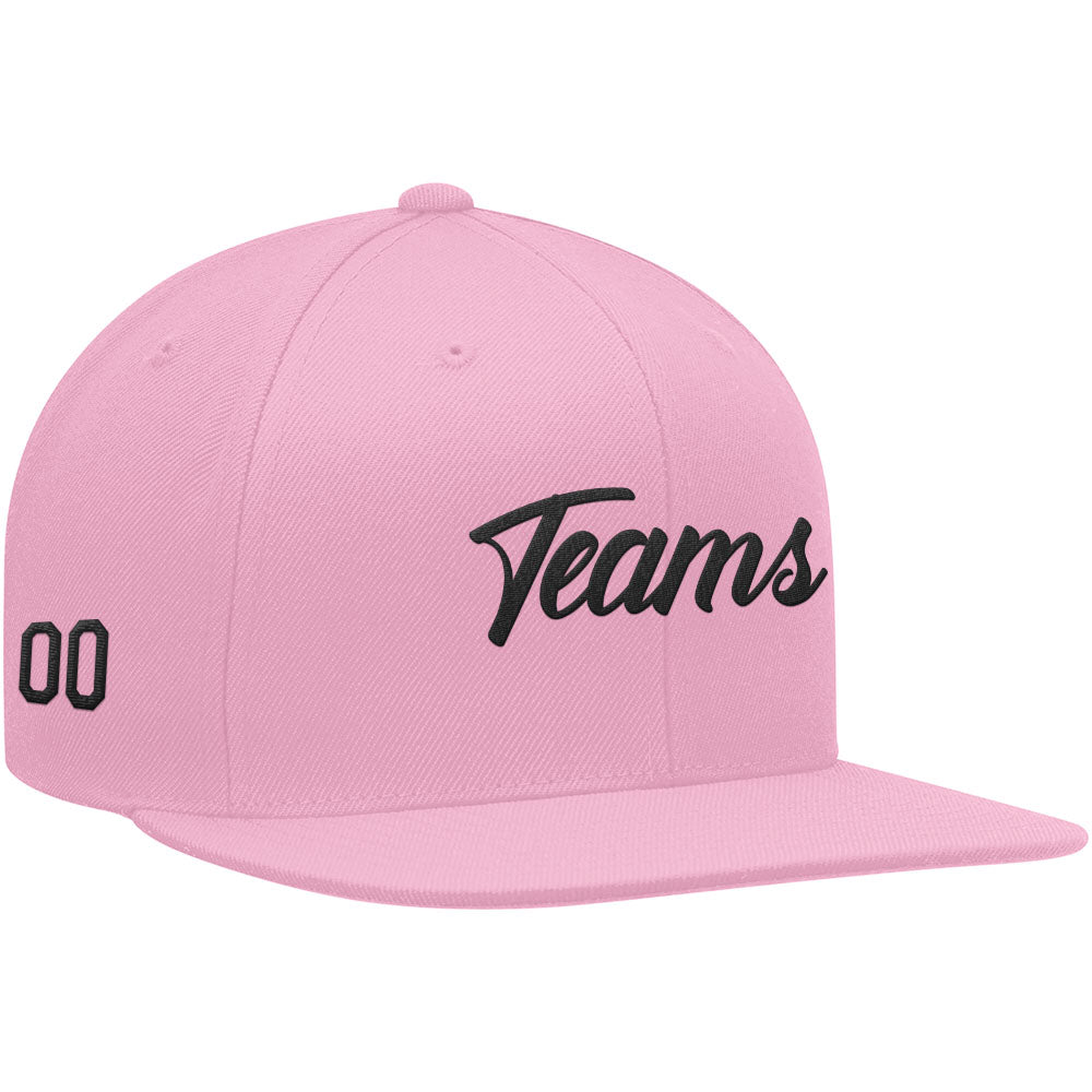 custom authentic hat pink-black