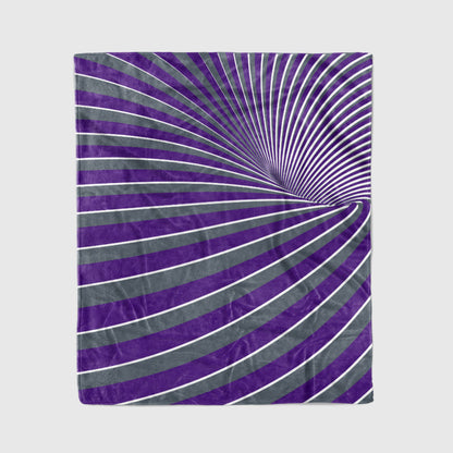 custom ultra-soft micro fleece blanket purple-gray