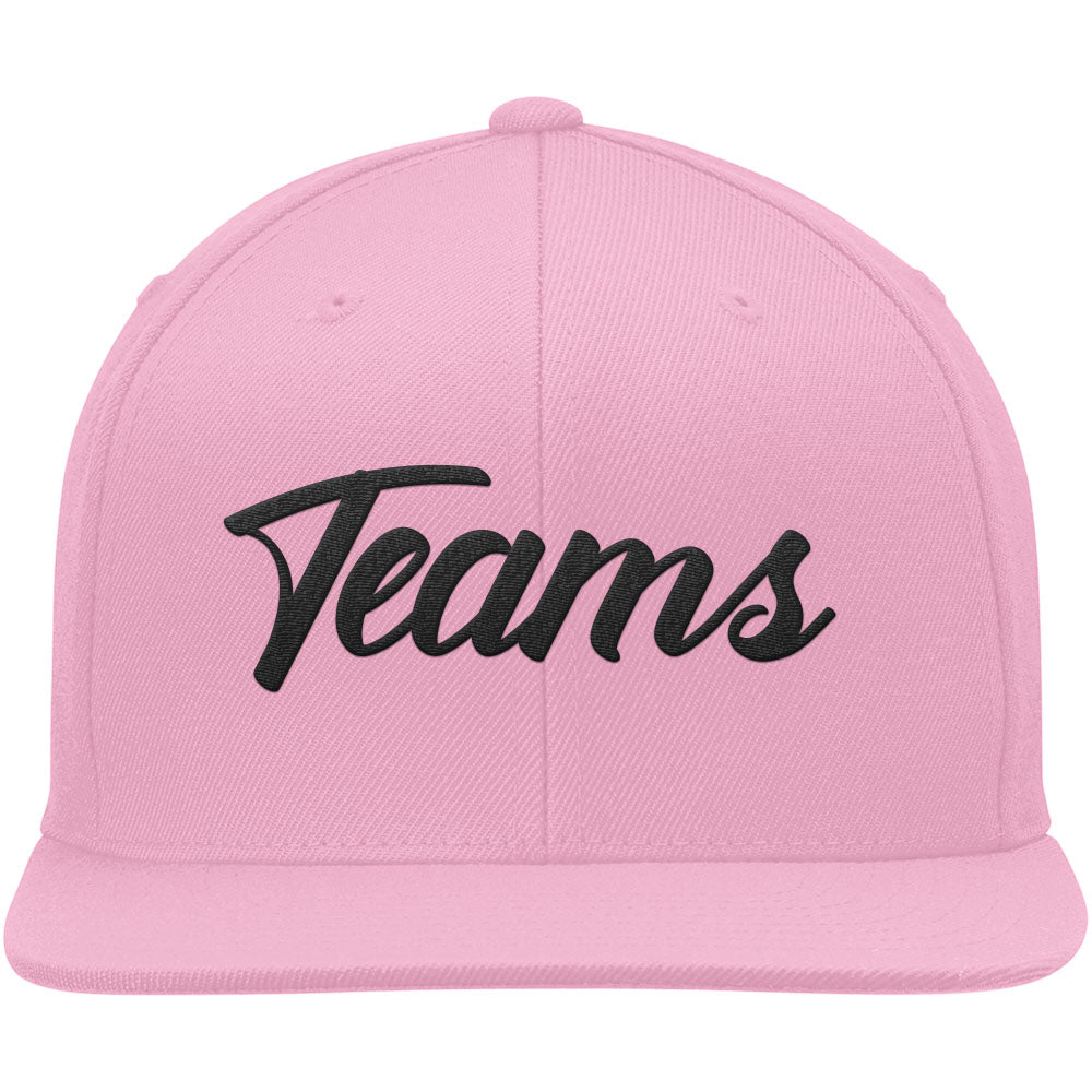 custom authentic hat pink-black