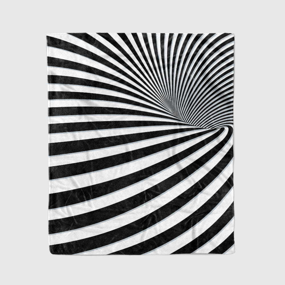 custom ultra-soft micro fleece blanket black-white